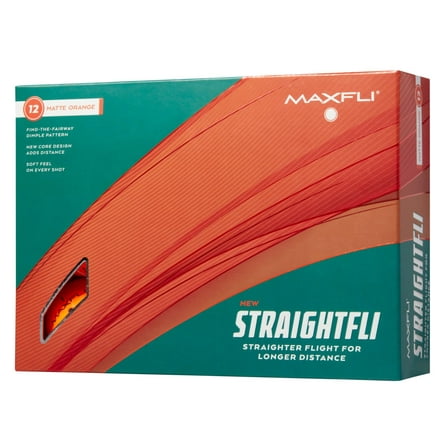 Maxfli 2023 Straightfli Matte Orange Golf Balls