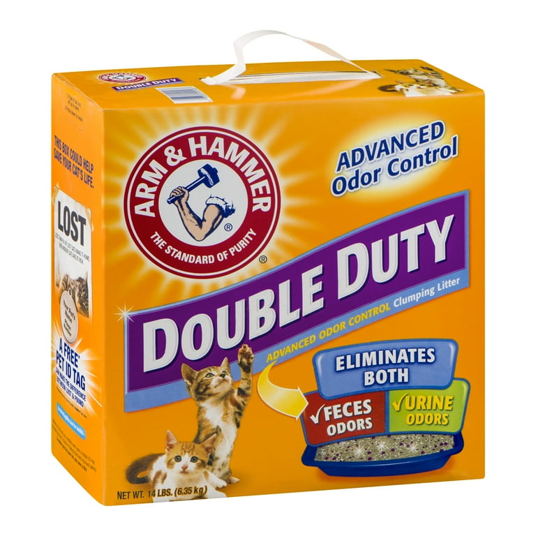 Arm Hammer The Standard Of Purity Double Duty Advanced Odor Control Clumping Litter 14 Pound Walmart