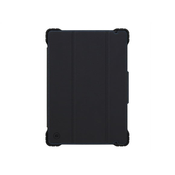 Gumdrop Hideaway - Protective case flip cover for tablet - rugged - thermoplastic polyurethane (TPU) - black - 10.2" - for Apple 10.2-inch iPad (7th generation, 8th generation)
