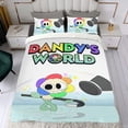 thumbnail image 4 of El Mundo de Dandy Conjunto de sábanas temático, trío de piezas, cómodo y amigable con la piel, diseño único, regalo de decoración para el hogar para familiares, amigos y fans,135cm *200cm, 4 of 6