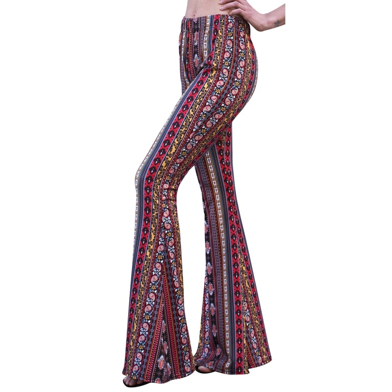 Daisy Del Sol High Waist Gypsy Comfy Yoga Ethnic Tribal Stretch