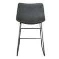 thumbnail image 5 of AmeriHome Full Back Black Faux Leather Finish 24-in Counter Height Chair Set for Office, Kitchen, Bar, Garage, Etc., 5 of 6