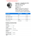 thumbnail image 2 of Alternator 1 - Compatible with 1995 - 1997 Ford F-350 7.3L V8 1996, 2 of 2