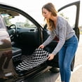 thumbnail image 4 of Car Interior 4 Piece Racing Checkered Floor Mats Non Backing Fit Cars Trucks SUVs 4PCS, 4 of 4