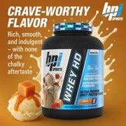 BPI Sports Whey HD Ultra Premium Protein Powder Isolate, Workout Powder for Muscle Gain, Milk Protein Concentrates, Vanilla Caramel, 4.07 Pound (50 Servings)