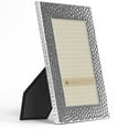 4x6 Hammered Metal Frame Silver