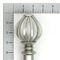 thumbnail image 2 of Lumino 1" Nickel Regis Cage Adjustable Single Curtain Rod Set, 42"-120", 2 of 5