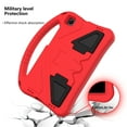 thumbnail image 5 of Allytech Kids Case for Samsung Galaxy Tab A 8.0 2019 Released Model SM-T290 T295, Soft EVA Silicone Protective Kids Proof Without Screen Protector Convertible Handle Kickstand Lightweight, Red, 5 of 6