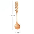 thumbnail image 2 of TNOBHG Rust-proof Kitchen Utensils 304 Stainless Steel Spoon Vintage Hollow Handle Colorful Dessert Cake Soup Salad Coffee Ice Cream Scoop Kitchen Utensil, 2 of 8