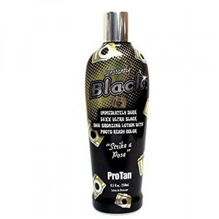 Pro Tan INSTANTLY BLACK Immediately Dark DHA Bronzer - 8.5 oz.
