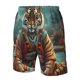 thumbnail image 4 of Balery Pond Meditating Tiger Traje de Baño Estilo Hawaiano para Hombre, Shorts de Secado Rápido con Bolsillos-X-Large, 4 of 6