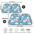 thumbnail image 3 of Fotbe Panda Flying in the Sky Car Windshield Sunshade | Sun Visor Protector Front Window Shade, Keeps Out UV Rays, Keeps Your Vehicle Cool-Medium, 3 of 7