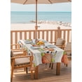 thumbnail image 2 of Outdoor Tablecloth with Umbrella Hole for Patio/Picnic/Party/Camping, Ball Sports Waterproof Table Cloth Rectangle Table Cover Washable, Rustic Football Basketball Sports (52"x 70"), 2 of 9