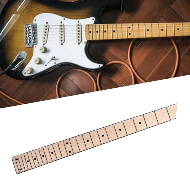 Maple Guitar Neck, Sound Performance 25 Fret Headless Wide Application Guitar Neck For Jazz Music