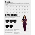 thumbnail image 6 of Nurse Scrub for Women Set V-Neck Top & Jogger Scrub Pants Medical Uniform Scrubs Suit for Women Burgundy S, 6 of 6