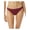 Maroon, variant on MICHAEL MICHAEL KORS Women's Maroon Stretch Bikini Lined Moderate Coverage Hipster Swimsuit Bottom XS