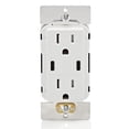 thumbnail image 1 of Leviton T5636-W - Cargador USB dual tipo C/C de 60 W (6 A) con toma de corriente 15 A, cargador USB, 1 of 14