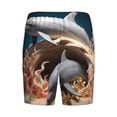 thumbnail image 2 of Lsque Coral Fish Dolphin Mens Sleep Pajama Shorts,Short Pajama Pants, Cotton Ultra-Soft Knit-Large, 2 of 9
