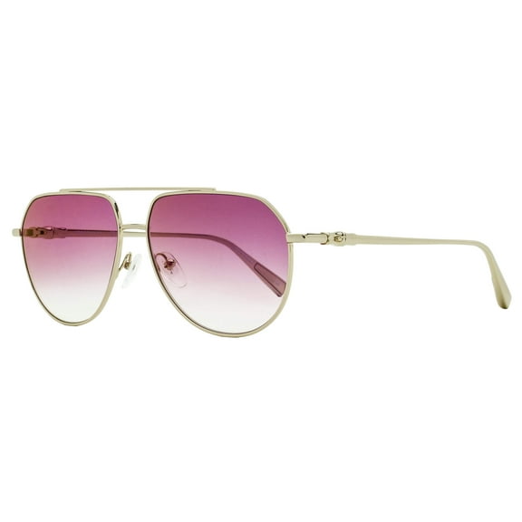 Longchamp Petite Pilot Sunglasses LO174S 716 Gold 57mm