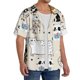 thumbnail image 2 of Fotbe Hand Drawn Animals Camisa Estampada de Manga Corta para Hombre, Casual de Verano, Estilo Playero, Sin Arrugas-Medium, 2 of 5