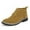 Yellow, variant on Men's Ankle Boots Casual Leather Lace Up Shoes Flat Heel Sneakers for Comfortable Daily Walking Footwear All Season Wear