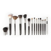 Vanity Planet Palette - Essential 15 pc Makeup Brush Set - Black