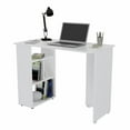 thumbnail image 4 of Pemberly Row Contemporary 3-Shelf Computer Desk in White Finish, 4 of 8