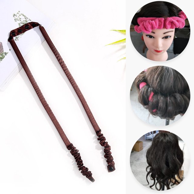 Rodillo de pelo flexible para dormir, esponja sin calor, varilla ondulada para rizar el cabello (café) Likrtyny Cuidado Belleza