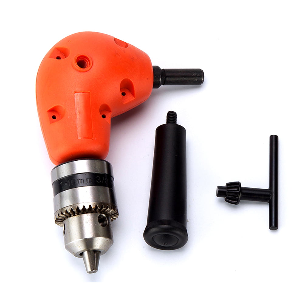 Right Angle Drill Attachment Chuck Adapter Electric Power Cordless 3/8 90 Degree 
