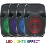 PRORECK PR-C15 BLACK Portable 15-inch 600 Watt 2-Way Powered Dj/PA Speaker