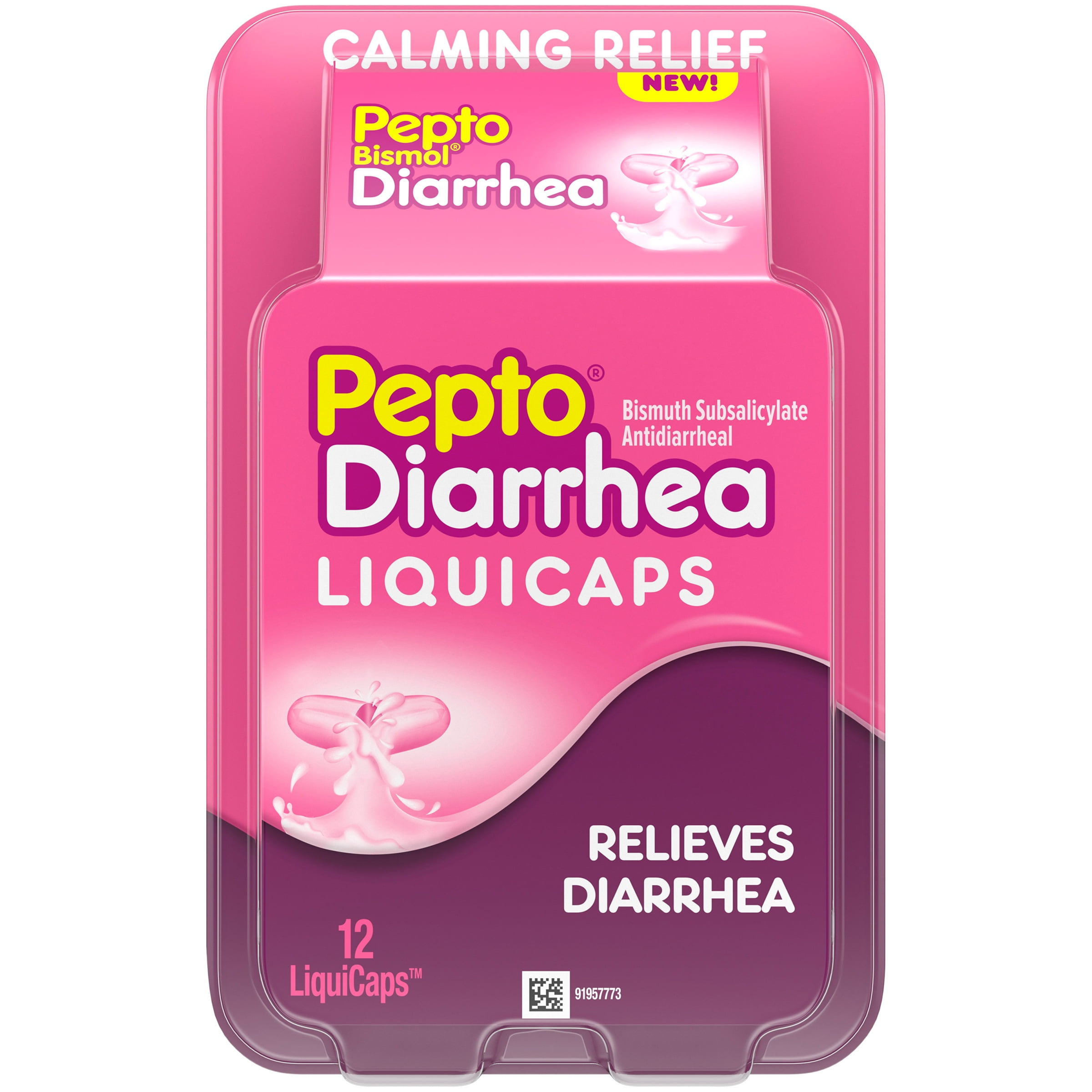 Pepto Bismol Diarrhea LIQUICAPS (12 ct), Anti Diarrhea Medicine for