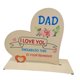 thumbnail image 5 of Regalo del Día de hija, regalo de cumpleaños agradecido, placa con letrero de madera en forma de corazón, letrero de regalo único para papá,, 5 of 9