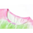 thumbnail image 2 of Beezizac Pajamas for Girls Trendy Multi Colors Tie Dye Tween Clothes Soft Short Sleeves Cute PJ Set Summer Big Kid Size 18, 2 of 7
