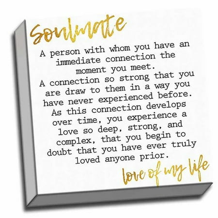 soulmate 12x12 love quote