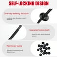 thumbnail image 5 of UHIAGREE 150 Pcs Nylon Universal Cable Tie Buckle,Self-Locking Automotive Zipper Clips for Car,Home, 5 of 7