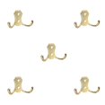 thumbnail image 3 of Gancho montado en la pared Ounissouiy para baño dormitorio Diseño de doble gancho aleación oro brillante, 3 of 6