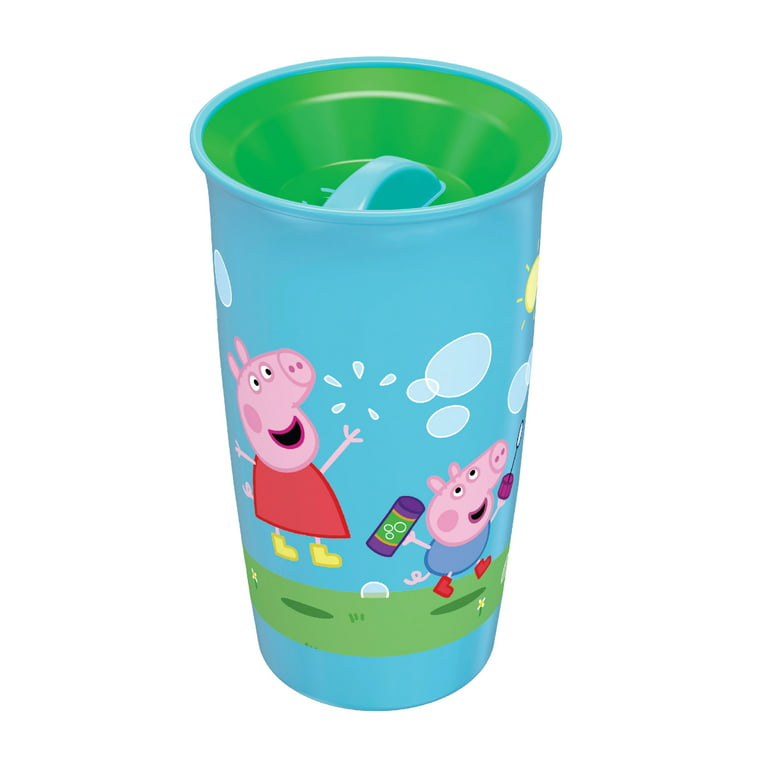 Playtex Sipsters Stage 2 360 Degree Peppa Pig Spill-Proof,  Leak-Proof, Break-Proof Spoutless Cup for Girls, 10 Ounce - 2 Piece Cup  with lid : Baby