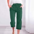 thumbnail image 1 of Capri Pants for Women, Loose Drawstring Drawstring Large 3/4, 1 of 5