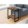 thumbnail image 3 of Home Square 2 Tier Wood Top Side Table in Reclaimed Brown and Black - Set of 2, 3 of 5
