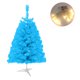 thumbnail image 5 of Árbol de Navidad Artificial de abeto con bisagra LED para decoración de hogar, oficina y fiesta de Navidad, Árbol de Navidad de uso doméstico Árbol de Navidad simulado con luces azules L 90cm, 5 of 5