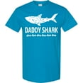 thumbnail image 3 of Inktastic Daddy Shark with Distressed Text T-Shirt, 3 of 5