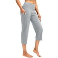 thumbnail image 2 of Wo-Fusoul Womens Summer Pants Women's 7-Length Athletic Pants with Loose Fit Pocket, Casual Wear Womens Cropped Pants, 2 of 8