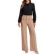thumbnail image 2 of INSPIRAR CHIC Blusa de Mujer con Botones Leotardo Cuello Peter Pan de Manga Larga Tops de Negocios M Negro, 2 of 6