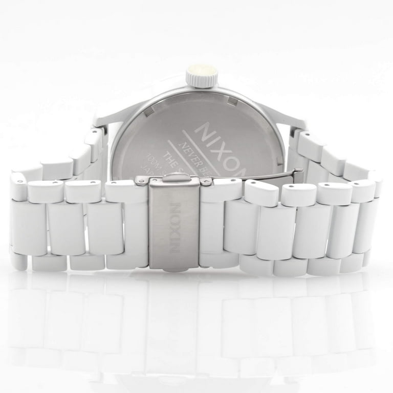 NIXON RIDE SS ホワイト A347 100 Corporal Stainless Steel Watch | White / Silver | Men's