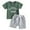 Dark Green, variant on Baby Boy Summer Outfits Henley Shirt Soft Pocket Short Sleeve Tops & Shorts Sets Infant 3 6 12 18 Months 2T Clothes(Dark Green,0-6 M)