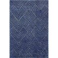 thumbnail image 1 of Bashian R120-NV-4X6-CL137 Venezia Collection Geometric Transitional 100 Percent Wool Hand Tufted Area Rug, Navy - 3 ft. 6 in. x 5 ft. 6 in., 1 of 1