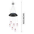 thumbnail image 3 of DefiDgd Christmas Solar Wind Chimes Hanging Decoration for Front Door,Colorful Led Solar Wind Chimes,Hanging Outdoor Christmas New Year Garden Decor Gift(A), 3 of 9