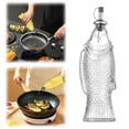 thumbnail image 2 of Shaped Glass Bottles, 500ml, Transparent, Multi-Purpose, for Soy Sauce,Oil,Vinegar, Kitchen Decor, Leakproof, 2 of 7