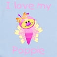 thumbnail image 2 of CafePress - I Love My Poppie (Girl Bfly) Infant Bodysuit - Baby Light Bodysuit, Size Newborn - 24 Months, 2 of 4