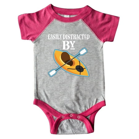 

Inktastic Kayaking Gift Easily Distracted By Kayaks Gift Baby Boy or Baby Girl Bodysuit